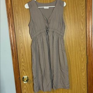 Maurice’s maternity sleeveless taupe dress